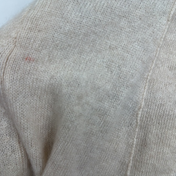 BRODIE CASHMERE 100% Cashmere Crochet Back Cardigan - Picture 6 of 7